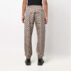 Off-White Men’ s SS22 Full Print Pattern Alphabet Sports Pants/Trousers/Joggers Beige