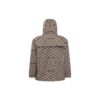 Off-White Men’ s SS22 Geometry Full Print Zipper Hooded Jacket Loose Fit Beige