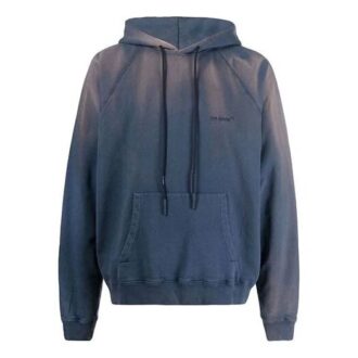 Off-White Men’ s SS22 Gradient Raglan Sleeve Pullover Blue
