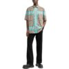 Off-White Men’ s SS22 Lapel Logo Printing Short Sleeve Version Beige Shirt