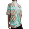 Off-White Men’ s SS22 Lapel Logo Printing Short Sleeve Version Beige Shirt