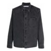 Off-White Men’ s SS22 Lapel Long Sleeves Denim Gray Shirt