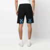 Off-White Men’ s SS22 Logo Arrow Printing Casual Straight Shorts Loose Fit Black