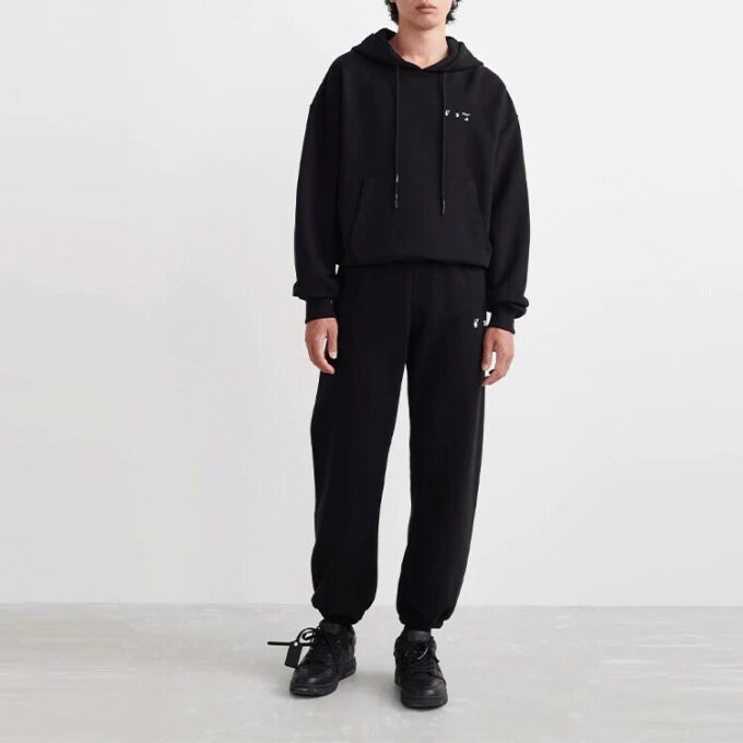 Off-White Men’ s SS22 Logo Bundle Feet Sports Pants/Trousers/Joggers Black