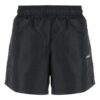 Off-White Men’ s SS22 Logo Printing Elastic Waistband Black Straight Shorts