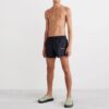 Off-White Men’ s SS22 Logo Printing Elastic Waistband Black Straight Shorts