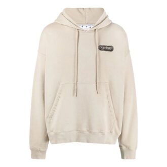 Off-White Men’ s SS22 Logo Printing Loose Fit Beige