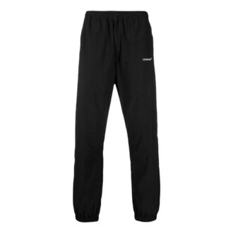 Off-White Men’ s SS22 Logo Printing Straight Sports Pants/Trousers/Joggers Black
