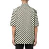 Off-White Men’ s SS22 Plaid Full Print Lapel Short Sleeve Loose Fit Green Shirt