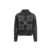 Off-White Men’ s SS22 Printing Denim Jacket Black