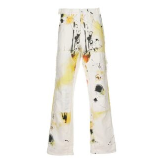 Off-White Men’ s SS22 Printing Straight Casual Pants/Trousers Loose Fit