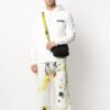 Off-White Men’ s SS22 Printing Straight Casual Pants/Trousers Loose Fit