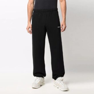 Off-White Men’ s SS22 Printing Straight Loose Casual Long Pants/Trousers Black