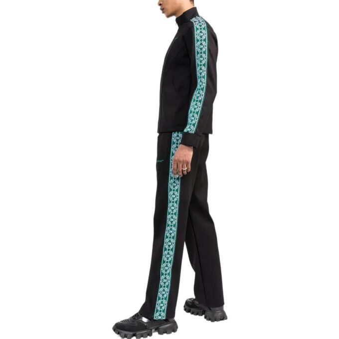 Off-White Men’ s SS22 Series Bright Sports Zipper Black Jacket
