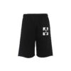 Off-White Men’ s SS22 Side Logo Arrow Printing Shorts Loose Fit Black