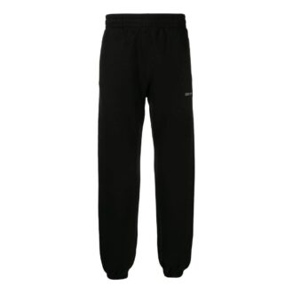 Off-White Men’ s SS22 Solid Color Alphabet Logo Printing Sports Pants/Trousers/Joggers Version Black
