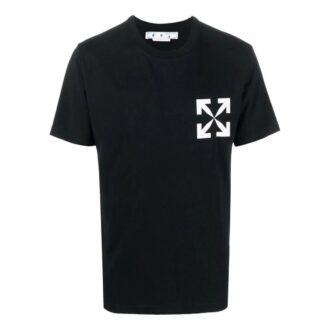 Off-White Men’ s SS22 Solid Color Arrow Logo Round Neck Short Sleeve Version White T-Shirt