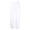 Off-White Men’ s SS22 Solid Color Arrow Pattern Sports Pants/Trousers/Joggers Loose Fit White