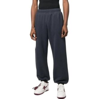 Off-White Men’ s SS22 Solid Color Bundle Feet Cotton Casual Pants/Trousers Autumn Blue