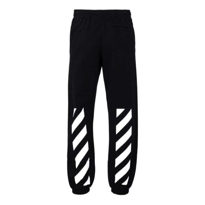 Off-White Men’ s SS22 Solid Color Casual Pants/Trousers Black