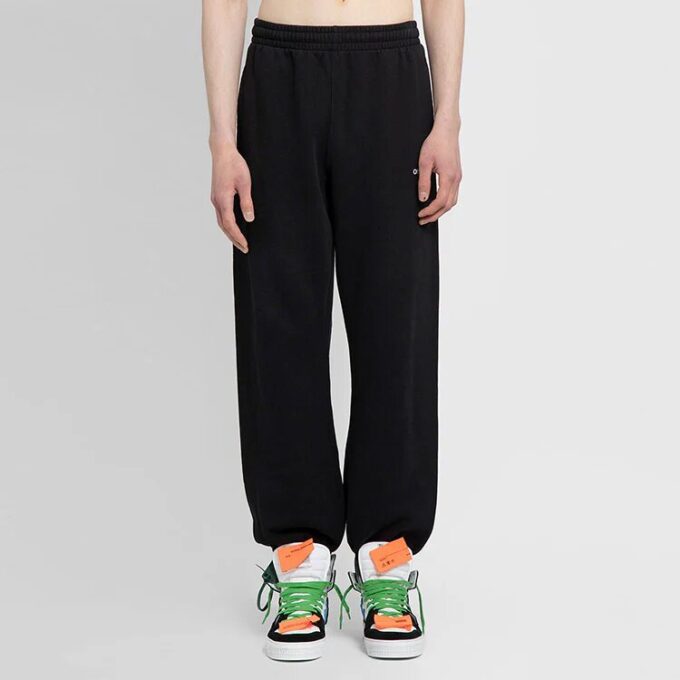 Off-White Men’ s SS22 Solid Color Casual Pants/Trousers Black