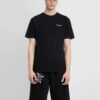 Off-White Men’ s SS22 Solid Color Cotton Printing Short Sleeve Black T-Shirt