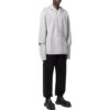 Off-White Men’ s SS22 Solid Color Cozy Drawstring Hooded Long Sleeves Gray