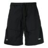 Off-White Men’ s SS22 Solid Color Drawstring Straight Shorts Black