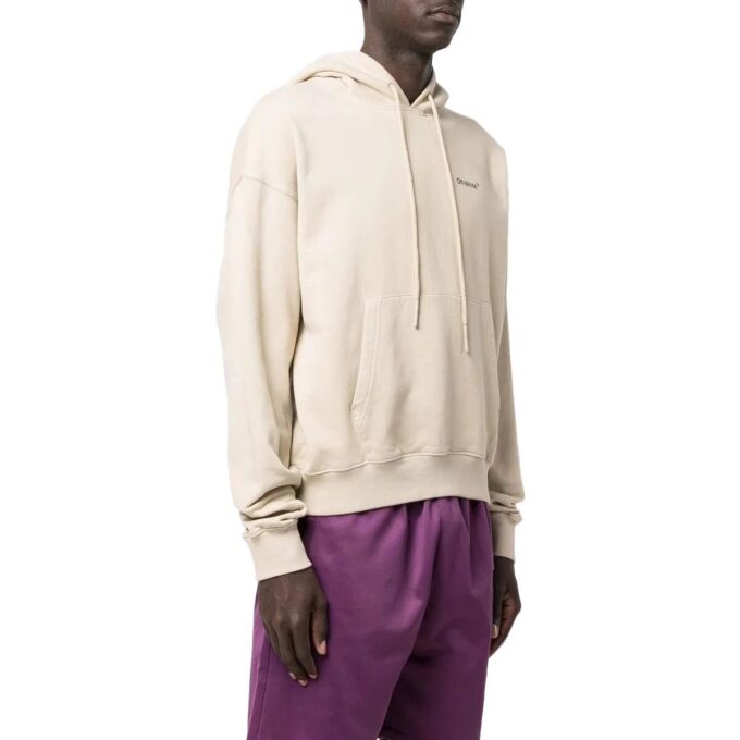 Off-White Men’ s SS22 Solid Color Geometry Arrow Logo Printing Beige