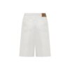 Off-White Men’ s SS22 Solid Color High Waist Casual Denim Shorts White