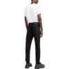 Off-White Men’ s SS22 Solid Color High Waist Straight-Leg Casual Pants/Trousers Black
