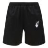 Off-White Men’ s SS22 Solid Color Logo Printing Elastic Waistband Straight Shorts Ordinary Version Black