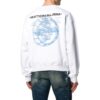 Off-White Men’ s SS22 Solid Color Logo Printing Round Neck Pullover Version White
