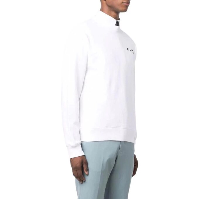 Off-White Men’ s SS22 Solid Color Logo Printing Round Neck Version White