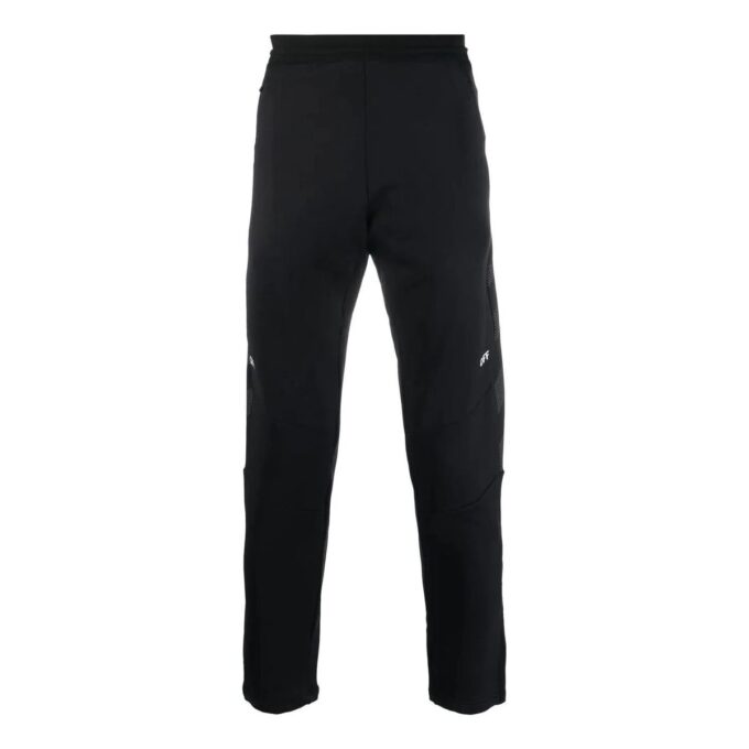 Off-White Men’ s SS22 Solid Color Logo Printing Straight Sports Pants/Trousers/Joggers Black