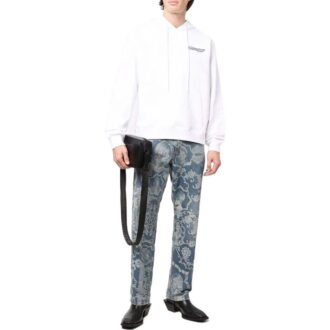 Off-White Men’ s SS22 Solid Color Logo Printing White