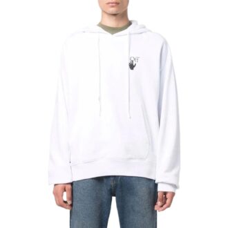 Off-White Men’ s SS22 Solid Color Printing Long Sleeves Version White