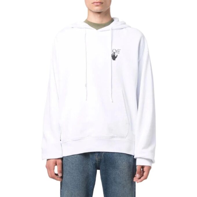 Off-White Men’ s SS22 Solid Color Printing Long Sleeves Version White