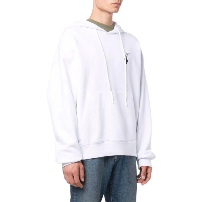 Off-White Men’ s SS22 Solid Color Printing Long Sleeves Version White