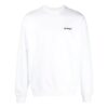 Off-White Men’ s SS22 Solid Color Round Neck Long Sleeves Version White