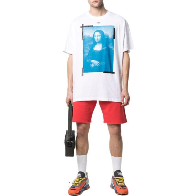 Off-White Men’ s SS22 Solid Color Round Neck Short Sleeve Version White T-Shirt