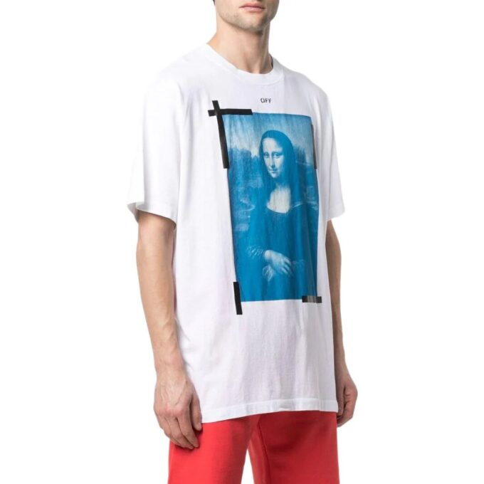 Off-White Men’ s SS22 Solid Color Round Neck Short Sleeve Version White T-Shirt