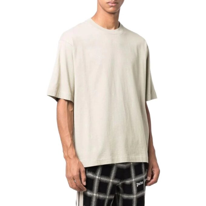 Off-White Men’ s SS22 Solid Color Rubber Arrow Short Sleeve Creamy White T-Shirt
