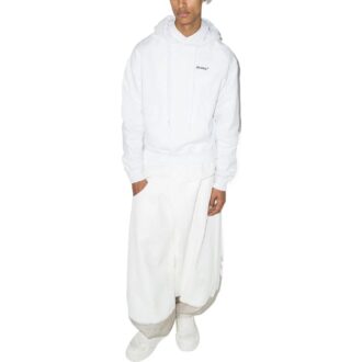 Off-White Men’ s SS22 Solid Color Short Casual Long Sleeves Version White