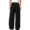 Off-White Men’ s SS22 Solid Color Straight Casual Pants/Trousers Loose Fit Black