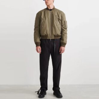 Off-White Men’ s SS22 Solid Color Straight-Leg Casual Pants/Trousers Black