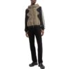 Off-White Men’ s SS22 Splicing Contrasting Colors Casual Hooded Jacket Version Khaki