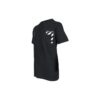 Off-White Men’ s SS22 Stripe Alphabet Printing Short Sleeve Version Black