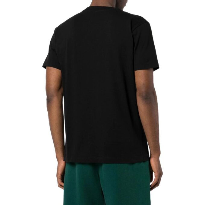 Off-White Men’ s SS22 Stripe Alphabet Printing Short Sleeve Version Black