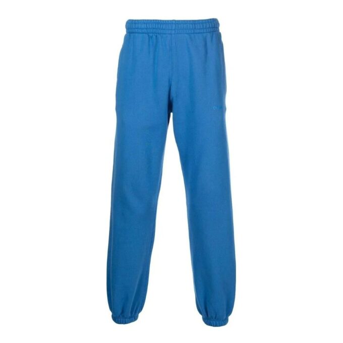 Off-White Men’ s SS22 Stripe Logo Printing Casual Sports Pants/Trousers/Joggers Version Blue